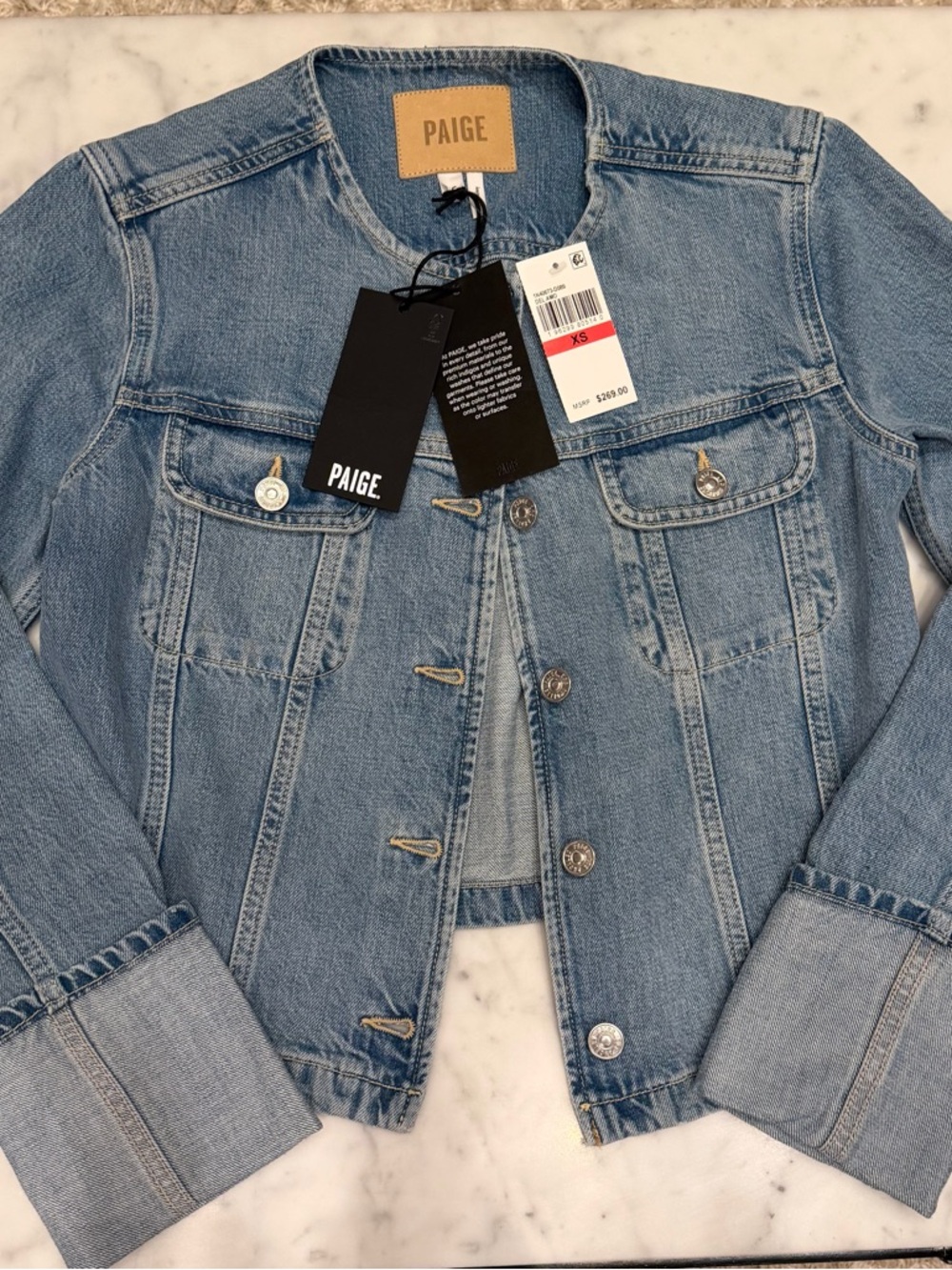 Paige Dean Denim Jacket - NWT - Picture 12 of 13
